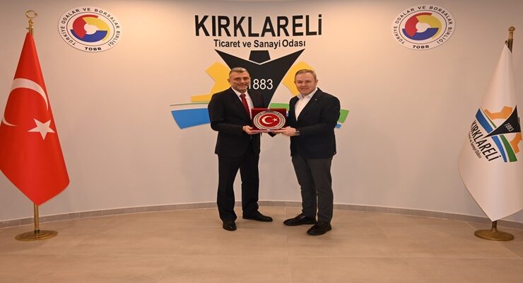 Kırklareli Belediye Başkan Yardımcısı Doç. Dr. Soner Yeler’den, Kırklareli TSO Başkanı Soner Ilık’a İade-i Ziyaret