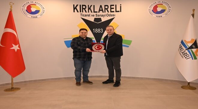 Demirköy Belediye Başkanı Recep Gün, Kırklareli TSO Başkanı Soner Ilık’a İade-i Ziyarette Bulundu