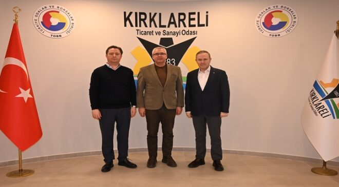 Kırklareli İli Damızlık Sığır Yetiştiricileri Birliği Başkanı Ali Dermenci, Kırklareli TSO’yu Ziyaret Etti