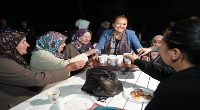 ERGENE’DE ÇAYLAR VE KAHVELER MÜGE BAŞKANDAN