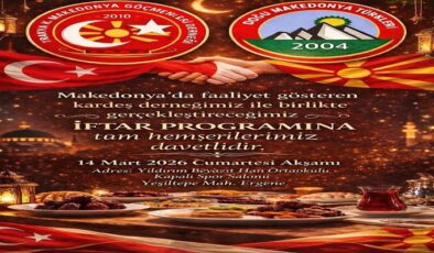Trakya Kuzey Makedonyalılar Derneği’nden Ortak İftar Daveti