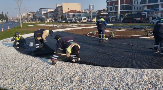 Ergene’de Kent Estetiği Çalışmaları Hız Kesmeden Sürüyor