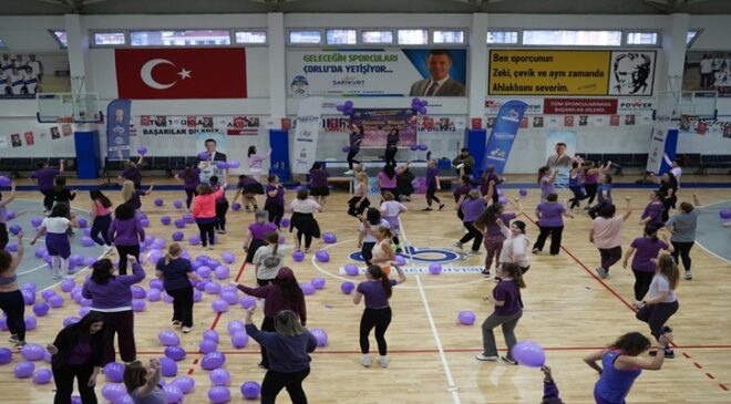 Çorlu’da 8 Mart Coşkusu Zumba ile Taçlandı