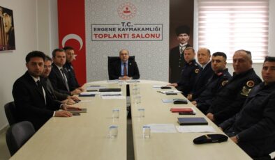 Ergene’de okul güvenliği toplantılarının üçüncüsü gerçekleştirildi