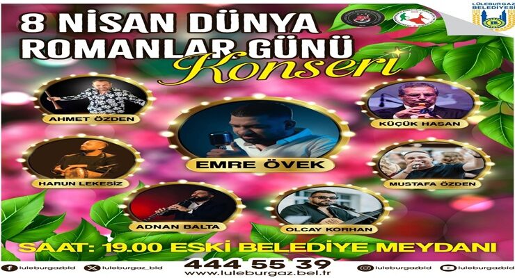 Dünya Romanlar Günü’ne özel konser