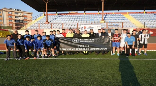 Çorlu’da Genç Sporcular Polis Haftası İçin Sahada