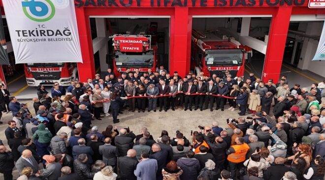 ŞARKÖY’ÜN AFET GÜVENLİĞİNE DEV YATIRIM: MODERN İTFAİYE İSTASYONU AÇILDI