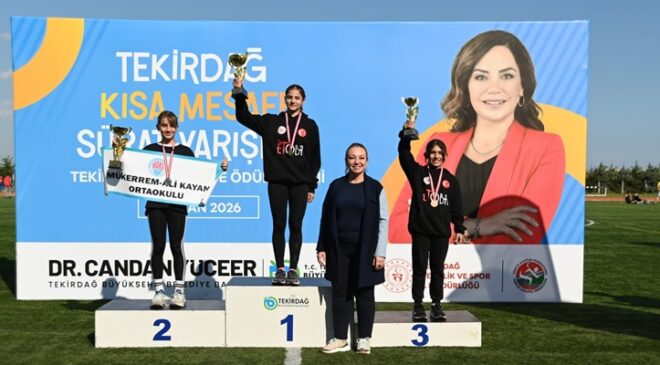 TEKİRDAĞ’IN EN HIZLI MİNİK SPORCULARI BELİRLENDİ