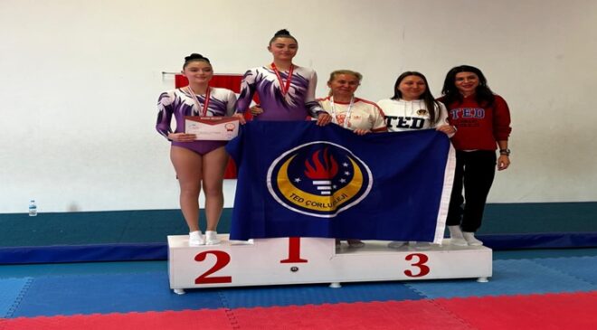 Çorlu’da Aerobik Cimnastik İl Birinciliği Heyecanı Yaşandı