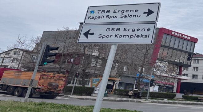 Ergene’de Spor Tesisleri İçin Yön Levhaları Yerleştirildi