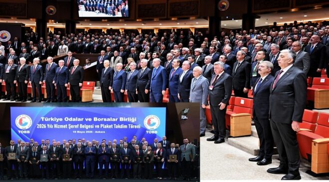 Başkan Soner Ilık, “TOBB 2026 Yılı Hizmet Şeref Belgesi ve Plaket Takdim Töreni”ne Katıldı