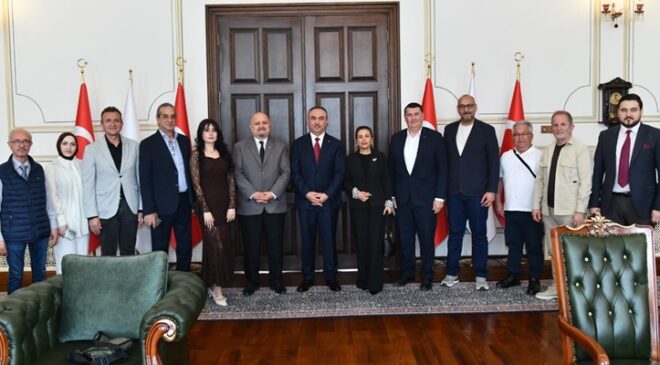 Tekirdağ Gazeteciler Derneği Yönetiminden Vali Recep Soytürk’e Nezaket Ziyareti