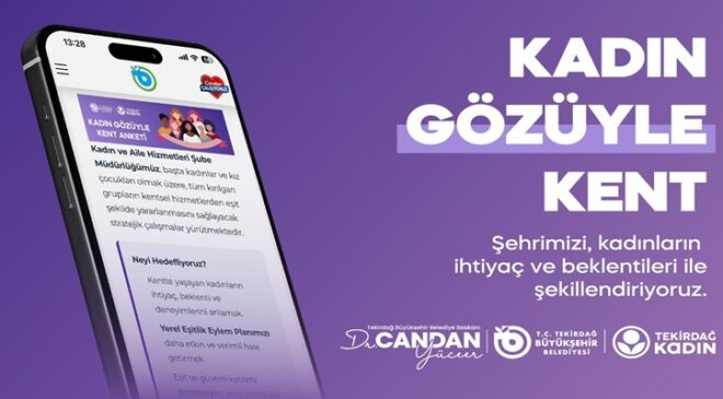KADIN GÖZÜYLE DAHA GÜÇLÜ BİR TEKİRDAĞ İÇİN ANKET ÇALIŞMASI BAŞLATILDI