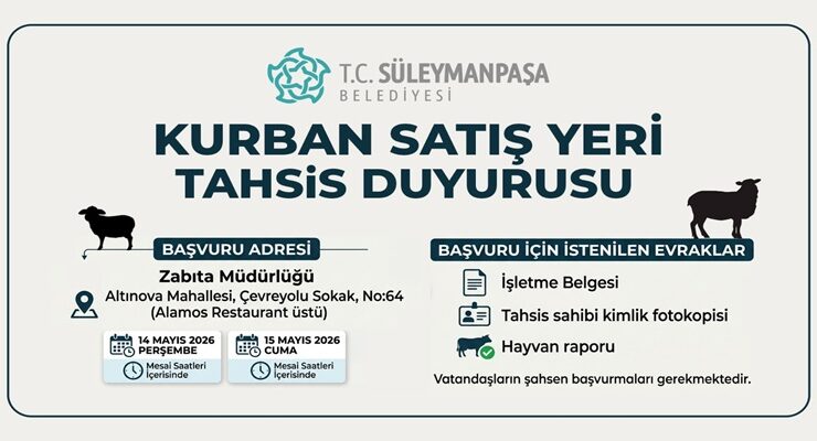 Kurban Satış Yeri Başvuru Tarihleri Belli Oldu