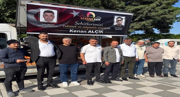 Ergene’de Şehit Polisler İçin Hayır Lokması Dağıtıldı