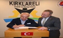 Başkan László Pekó, Kırklareli TSO’nın “Şeref Defteri”ni İmzaladı