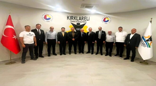 Kırklareli TSO, Kuzey Makedonya Cumhuriyeti Ankara Büyükelçisi Dr. Jovan Manasijevski ile Beraberindekileri Ağırladı