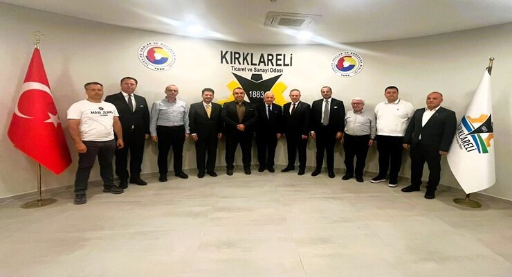 Kırklareli TSO, Kuzey Makedonya Cumhuriyeti Ankara Büyükelçisi Dr. Jovan Manasijevski ile Beraberindekileri Ağırladı