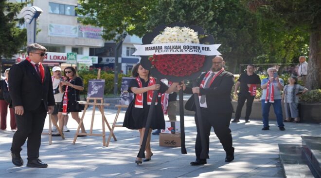 1989 Zorunlu Göçün Anısına Çelenk Sunma Töreni Düzenlendi