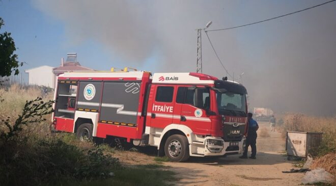KORKUTAN YANGIN EKİPLERİN HIZLI MÜDAHALESİYLE SÖNDÜRÜLDÜ