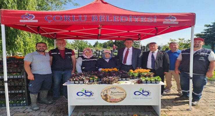 Belediye Seralarında Yetiştirilen Çiçekler Vatandaşlara Dağıtıldı