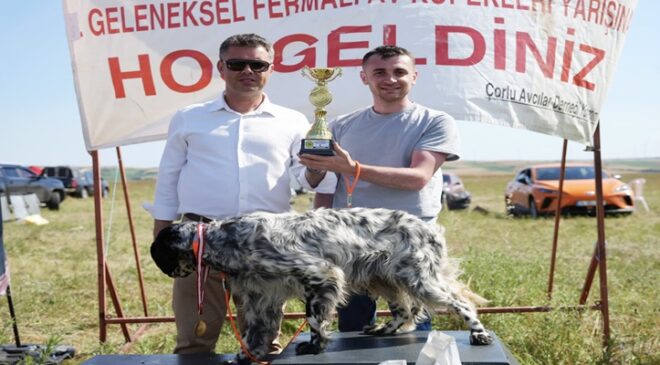 Çorlu’da 14. Geleneksel Fermalı Av Köpekleri Yarışması Heyecanı Yaşandı