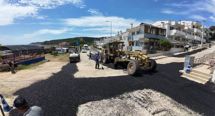 Keşan ve Yayla Sahilinde Asfaltlama Seferberliği Başladı