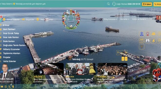 Süleymanpaşa Belediyesinin Yapay Zeka Destekli Yeni Web Sitesi Yayında