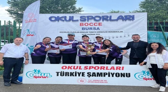 Çorlu Ortaokulu Bocce’de Türkiye Şampiyonu Oldu