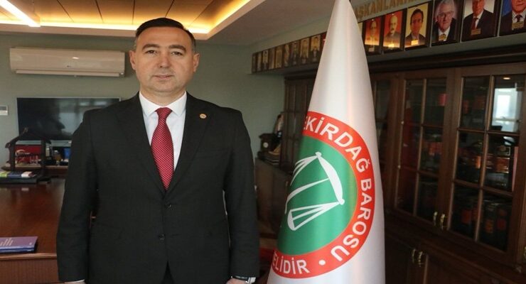 Tekirdağ Baro Başkanı Egemen Gürcün Aday Olmayacağını Açıkladı