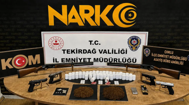 Tekirdağ’da uyuşturucu operasyonları: 13 tutuklama