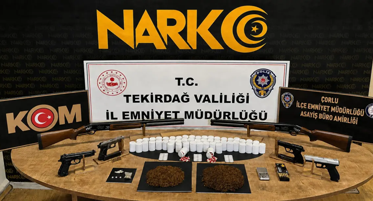 Tekirdağ’da uyuşturucu operasyonları: 13 tutuklama