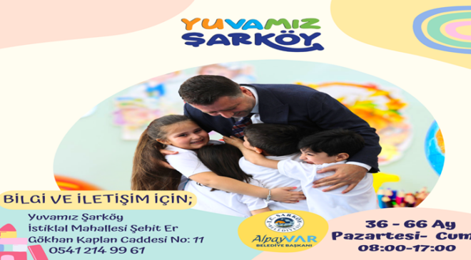 Yuvamız Şarköy Çocuk Etkinlik Merkezi’nde Kayıtlar Devam Ediyor