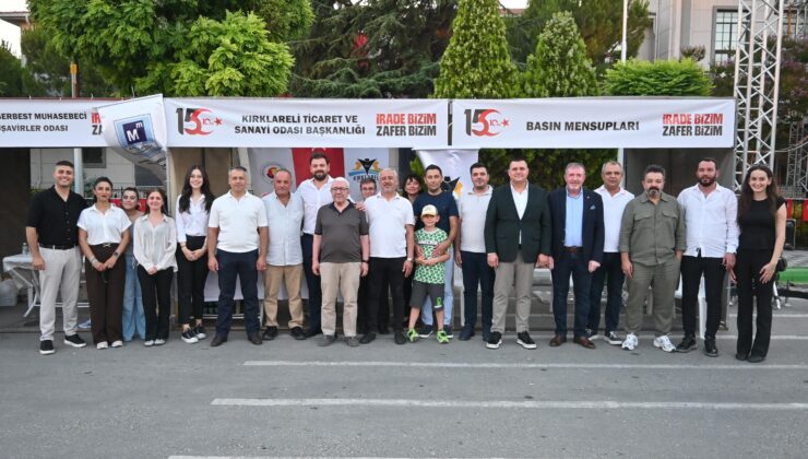 Kırklareli TSO, Özgürlük ve Demokrasi Meydanı’ndaki “15 Temmuz Demokrasi ve Milli Birlik Günü Etkinlikleri”nde Yerini Aldı