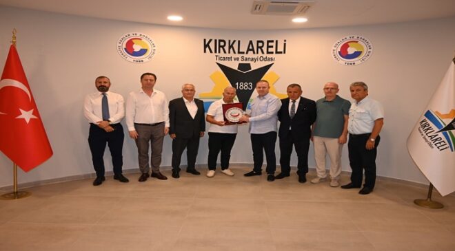 Kırklareli TSO Başkanları Ilık ile Özsan, Rumeli Balkan Dernekleri Federasyonu (RUBAFED) Genel Başkan Yardımcılarını Ağırladı