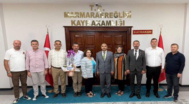 Ergene Kent Konseyinden Kaymakam Fatih Kızıltoprak’a Anlamlı Ziyaret