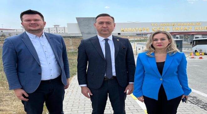 Tekirdağ Barosundan, Komedyen Deniz Göktaş’a Çorlu Karatepe Ceza İnfaz Kurumunda Ziyaret