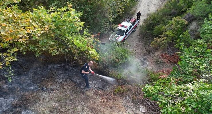 BÜYÜKŞEHİR’DEN YANGINA HIZLI MÜDAHALE