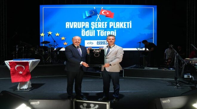 Avrupa Şeref Plaketi Çorlu’nun