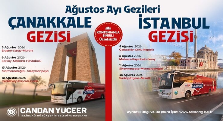 BÜYÜKŞEHİR’İN AĞUSTOS AYI TARİH VE KÜLTÜR GEZİLERİ BAŞLIYOR