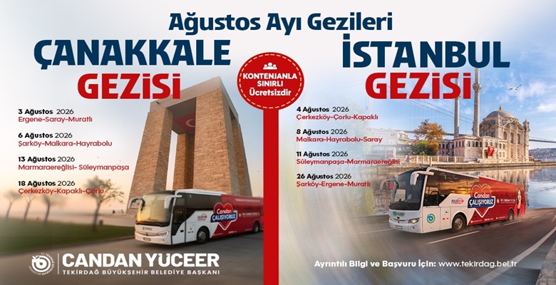 BÜYÜKŞEHİR’İN AĞUSTOS AYI TARİH VE KÜLTÜR GEZİLERİ BAŞLIYOR