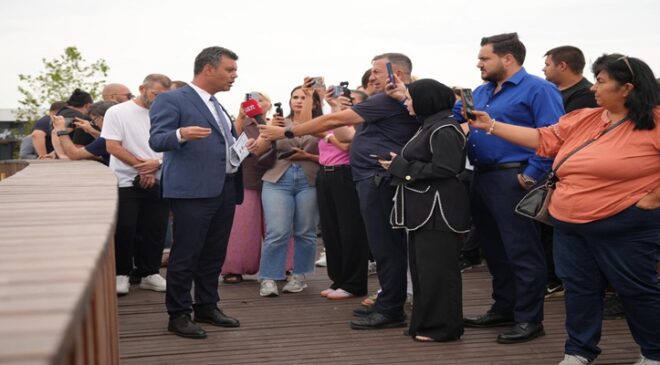 Başkan Sarıkurt Basın Mensuplarına Çorlu’nun Yeni Yaşam Alanını Tanıttı