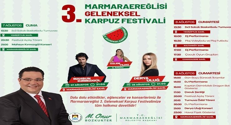 Marmaraereğlisi Geleneksel Karpuz Festivali İçin Geri Sayım Başladı