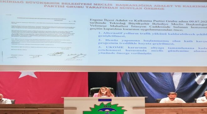 KATLI KAVŞAK PROJESİ TEKİRDAĞ BÜYÜKŞEHİR BELEDİYESİ’NİN SORUMLULUĞUNDADIR!
