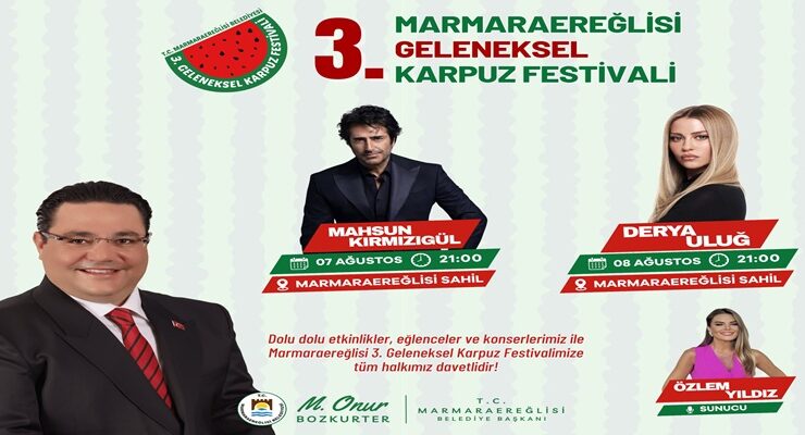 3. Geleneksel Marmaraereğlisi Karpuz Festivali İçin Son 4 Gün