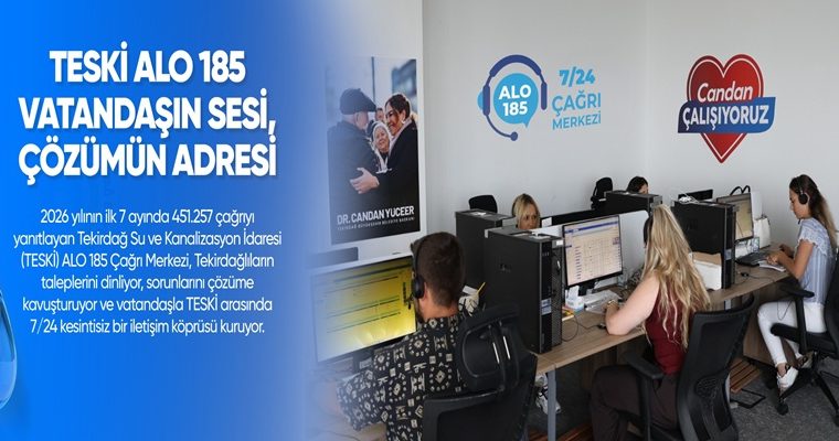 TESKİ ALO 185: VATANDAŞIN SESİ, ÇÖZÜMÜN ADRESİ