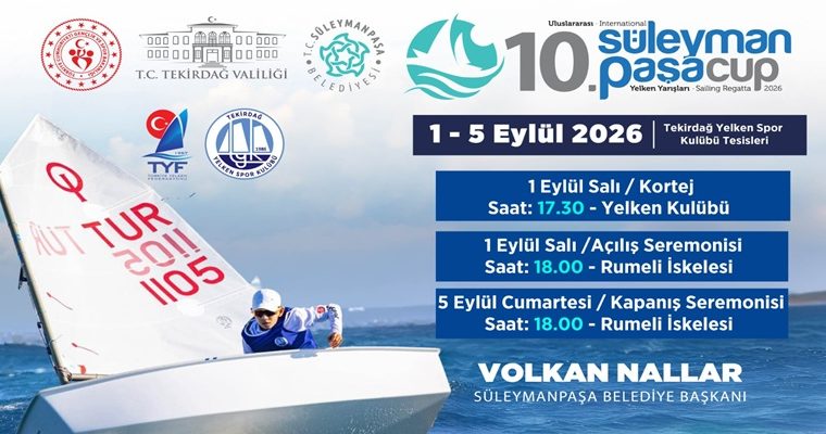 Süleymanpaşa CUP Yelken Yarışları Başlıyor