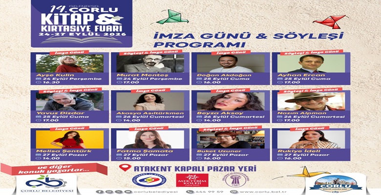 14. Geleneksel Çorlu Kitap ve Kırtasiye Fuarı Kapılarını Açıyor (6)
