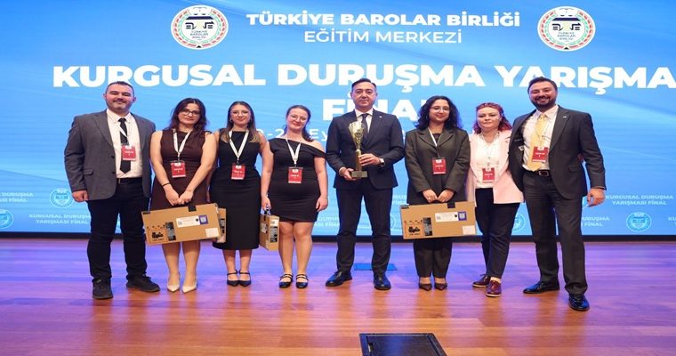 TEKİRDAĞ BAROSU KURGUSAL DURUŞMA YARIŞMASI’NDA TÜRKİYE BİRİNCİSİ