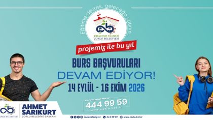Çorlu Belediyesi’nden Öğrencilere Eğitim Desteği